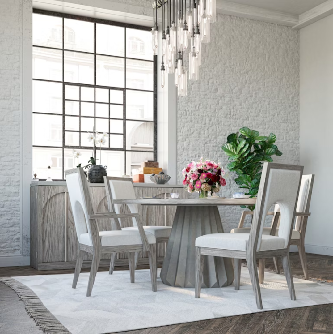 concrete dining table
